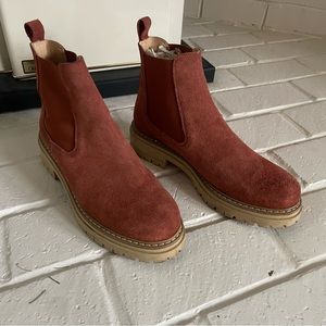 Suede Anthropologie Chelsea Boots